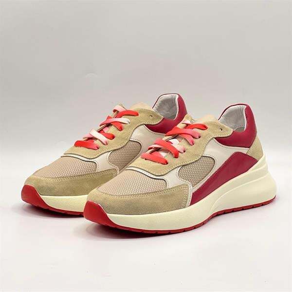 Comfy Kırmızı Deri Kadın Spor Ayakkabı – Ametist Exclusive - 4