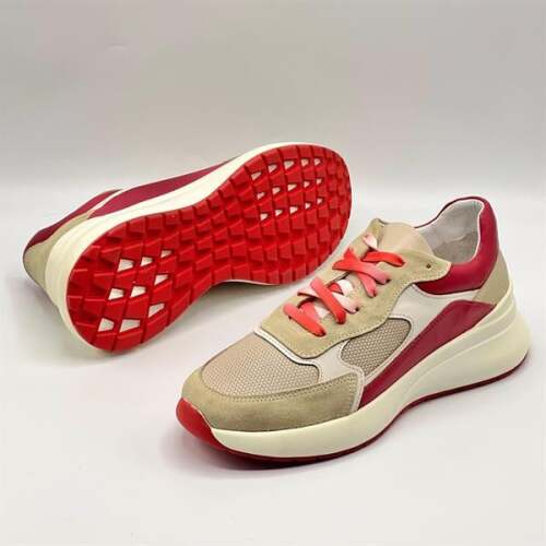 Comfy Kırmızı Deri Kadın Spor Ayakkabı – Ametist Exclusive - 5