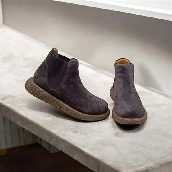 Daily Lacivert Süet Kadın Yarım Bot - 4