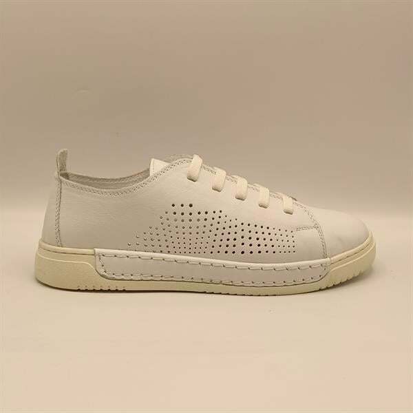 Daisy Beyaz Gerçek Deri Kadın Sneaker - 1