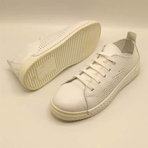 Daisy Beyaz Gerçek Deri Kadın Sneaker - 5