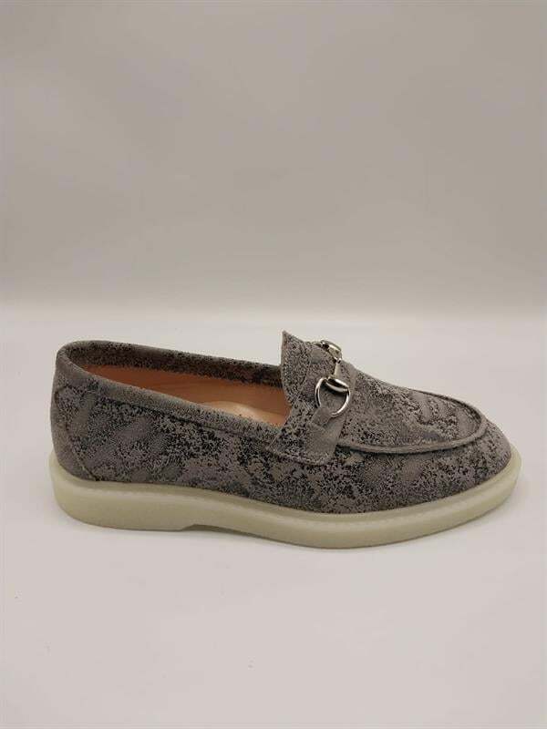 Davina Gri Baskılı Hakiki Deri Günlük Ayakkabı – 37 Numara (Son Ürün, İndirimli) - 1