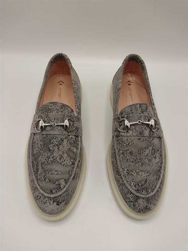 Davina Gri Baskılı Hakiki Deri Günlük Ayakkabı – 37 Numara (Son Ürün, İndirimli) - 2