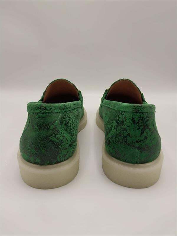 Davina Koyu Yeşil Baskılı Hakiki Deri Günlük Ayakkabı - 3