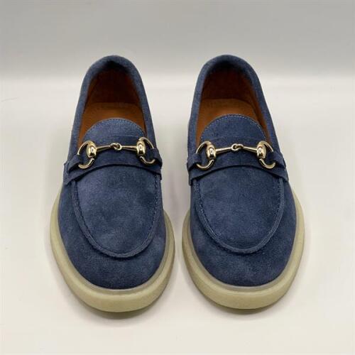 Davina Lacivert Kadın Günlük Loafer - Süet Deri & Termo Taban - 3