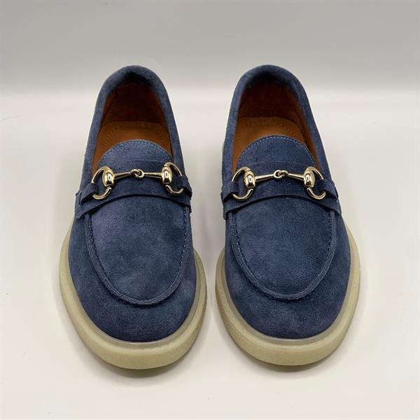 Davina Lacivert Kadın Günlük Loafer - Süet Deri & Termo Taban - 3