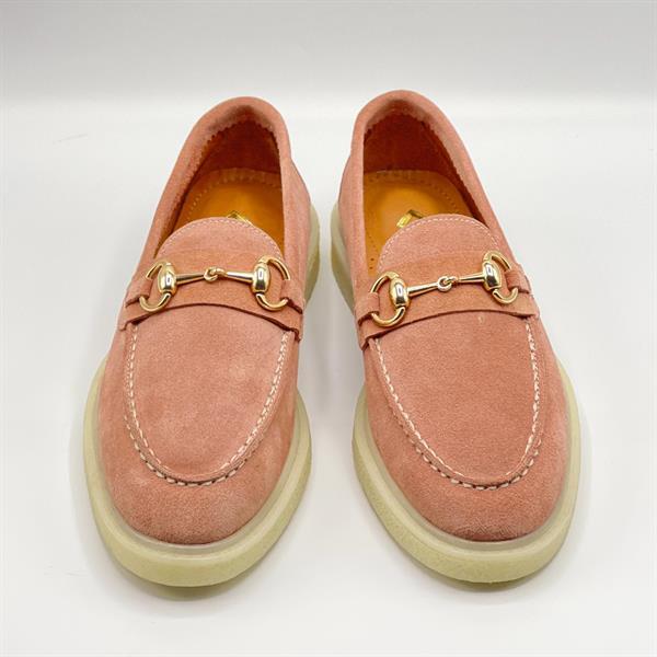 Davina Pudra Kadın Günlük Loafer - Süet Deri & Termo Taban - 3