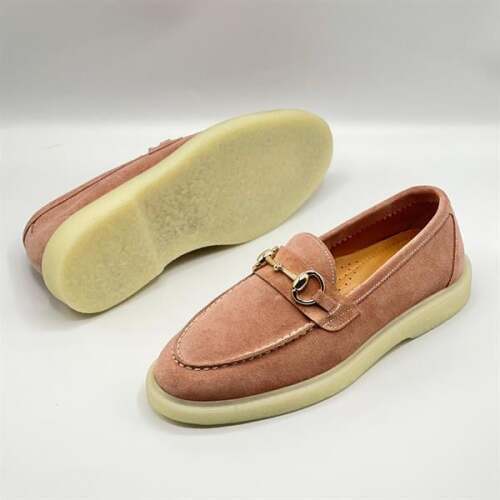 Davina Pudra Kadın Günlük Loafer - Süet Deri & Termo Taban - 5