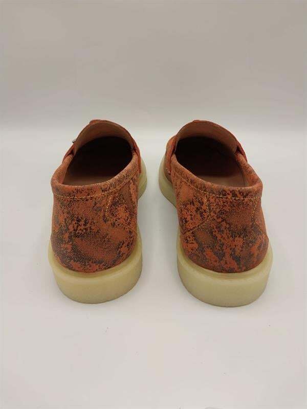 Davina Turuncu Baskılı Hakiki Deri Günlük Ayakkabı – 37 Numara (Son Ürün, İndirimli) - 3