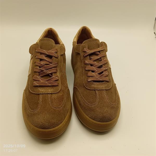 Elio Sigaro Süet Kadın Sneaker – Gerçek Deri, Yeni Sezon Sonbahar/Kış - 2