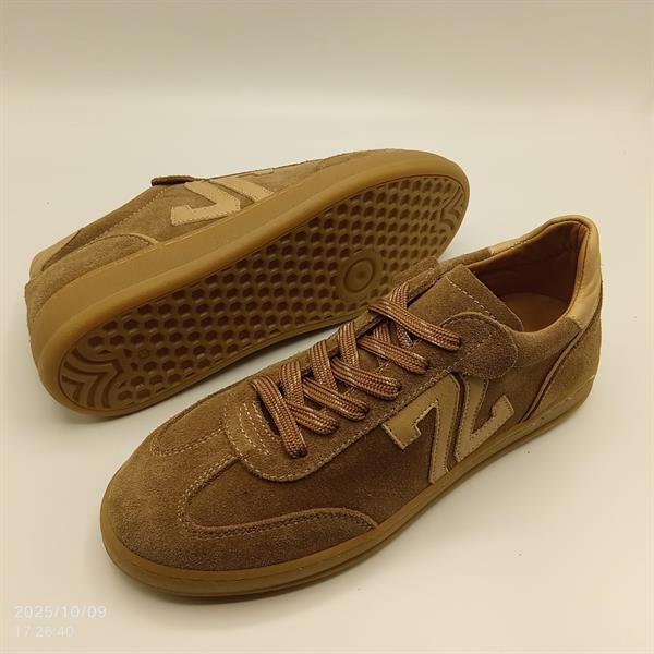 Elio Sigaro Süet Kadın Sneaker – Gerçek Deri, Yeni Sezon Sonbahar/Kış - 4