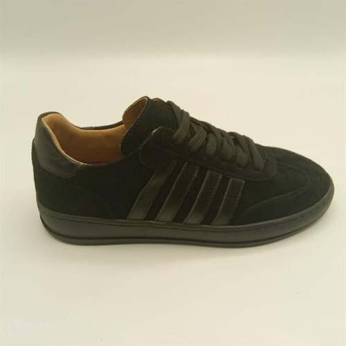 Elio Siyah Süet Kadın Sneaker – Gerçek Deri, Yeni Sezon Sonbahar/Kış