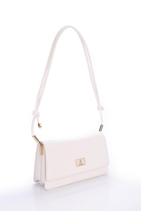 Elise Beyaz Kadın Omuz Çantası - 2