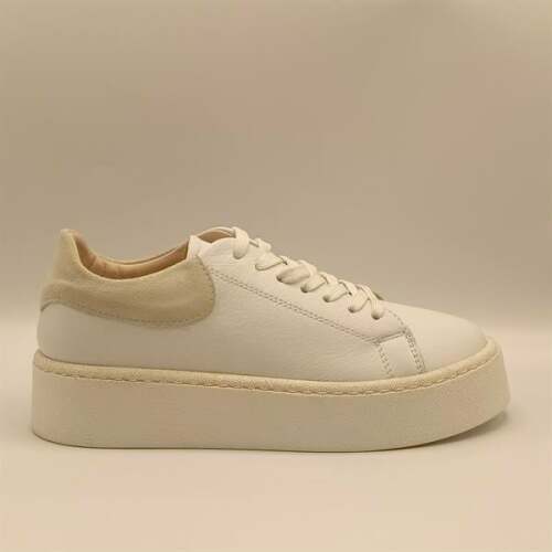 Ellezsa Beyaz Gerçek Deri Kadın Sneaker