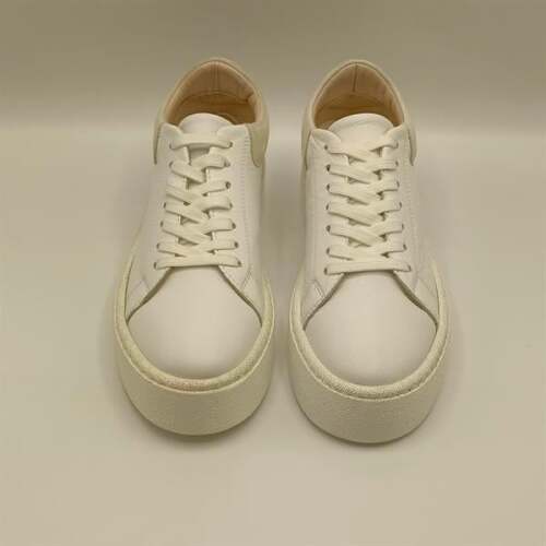 Ellezsa Beyaz Gerçek Deri Kadın Sneaker - 3