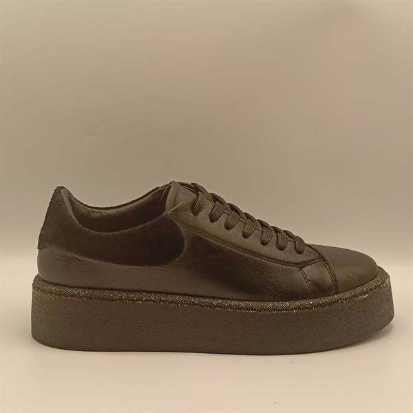 Ellezsa Siyah Gerçek Deri Kadın  Sneaker - 1