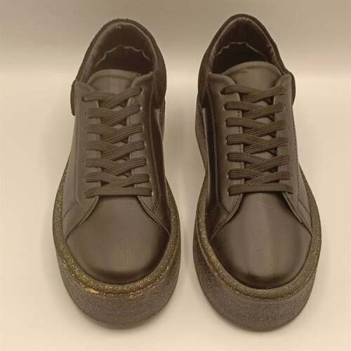 Ellezsa Siyah Gerçek Deri Kadın  Sneaker - 3