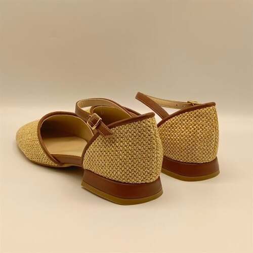 Ellinor Naturel Düz Topuklu Babet - 5