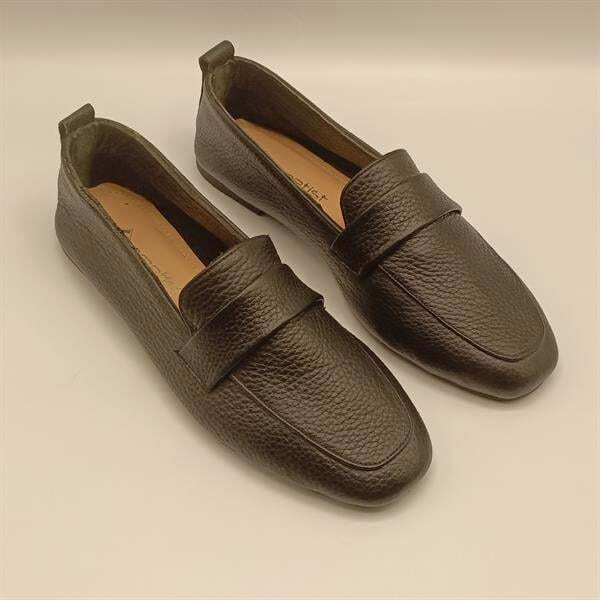 Emery Siyah Deri Babet - 2