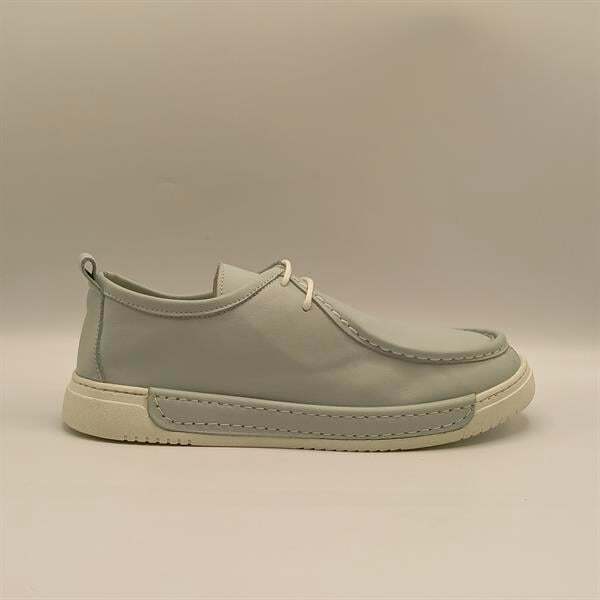 Emma Mavi Deri Kadın Casual Ayakkabı - 1