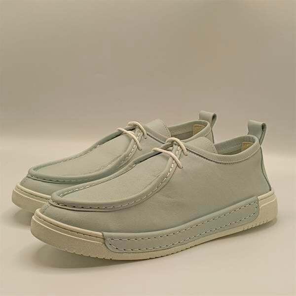 Emma Mavi Deri Kadın Casual Ayakkabı - 4