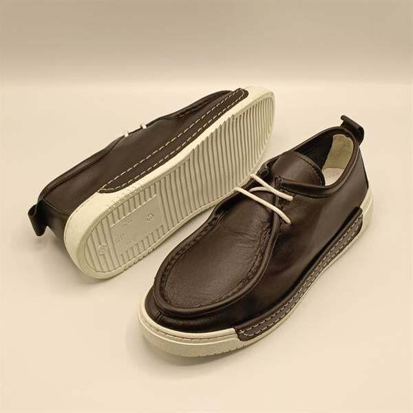 Emma Siyah Deri Kadın Casual Ayakkabı - 5