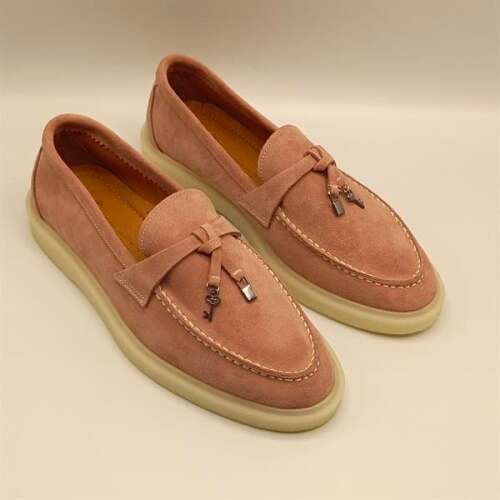 Etna Pudra Süet Kadın Loafer Ayakkabı - 2