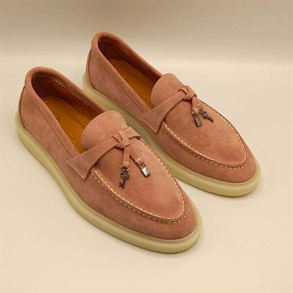 Etna Pudra Süet Kadın Loafer Ayakkabı - 2