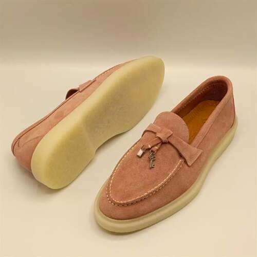 Etna Pudra Süet Kadın Loafer Ayakkabı - 5