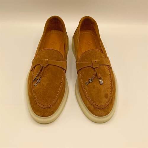 Etna Taba Süet Kadın Loafer Ayakkabı - 3