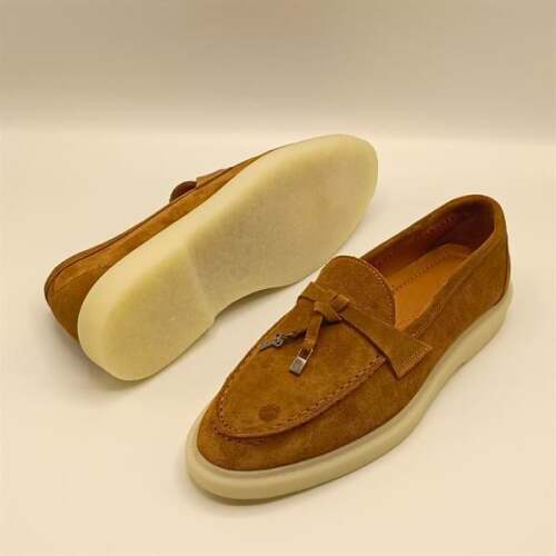 Etna Taba Süet Kadın Loafer Ayakkabı - 5