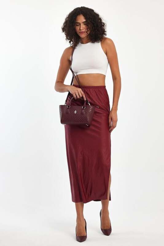 Favor Bordo Kadın El Çantası - 2