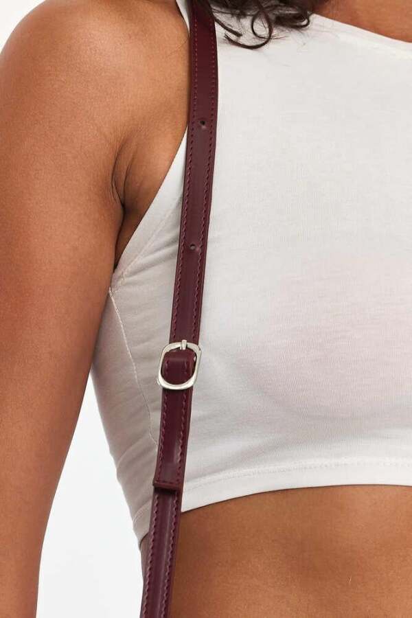 Favor Bordo Kadın El Çantası - 4