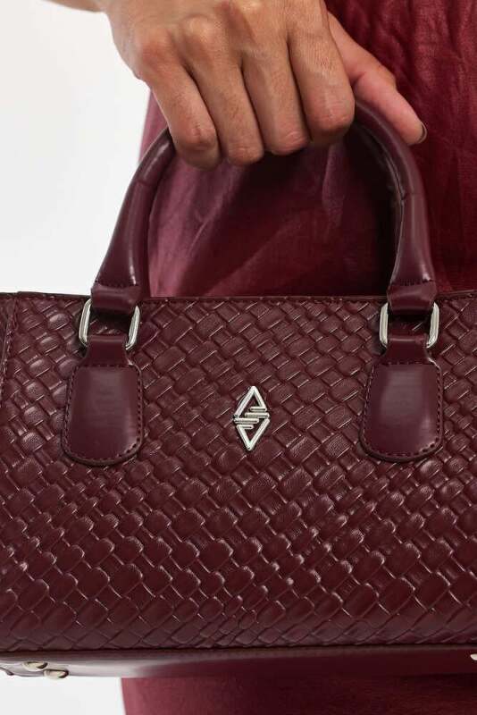 Favor Bordo Kadın El Çantası - 5