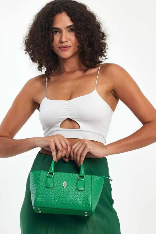 Favor Çimen Yeşili Kadın El Çantası - 2