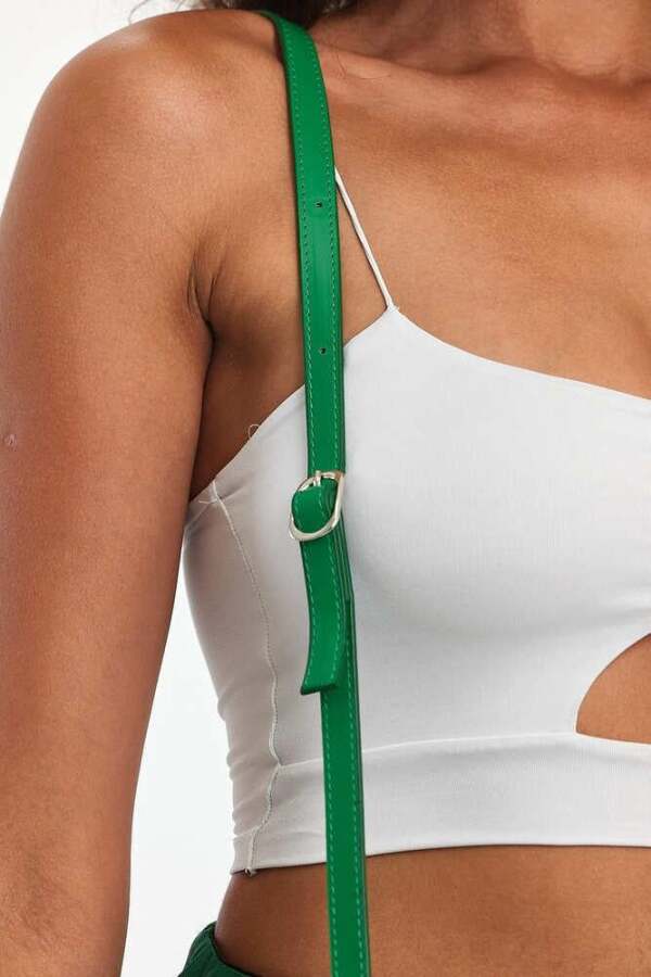 Favor Çimen Yeşili Kadın El Çantası - 5