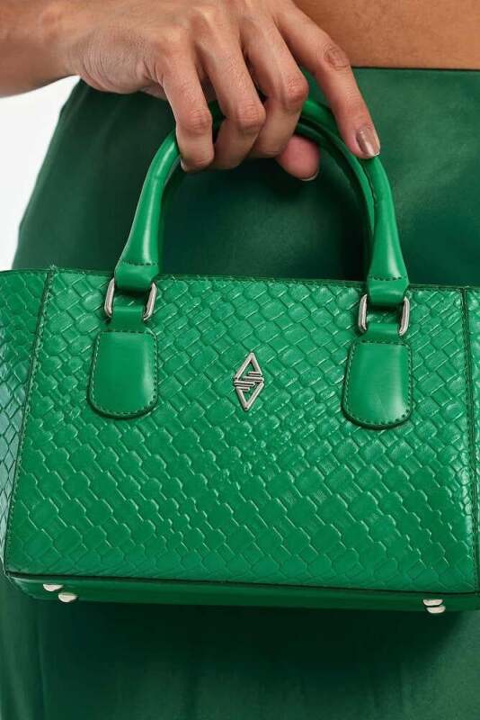 Favor Çimen Yeşili Kadın El Çantası - 6