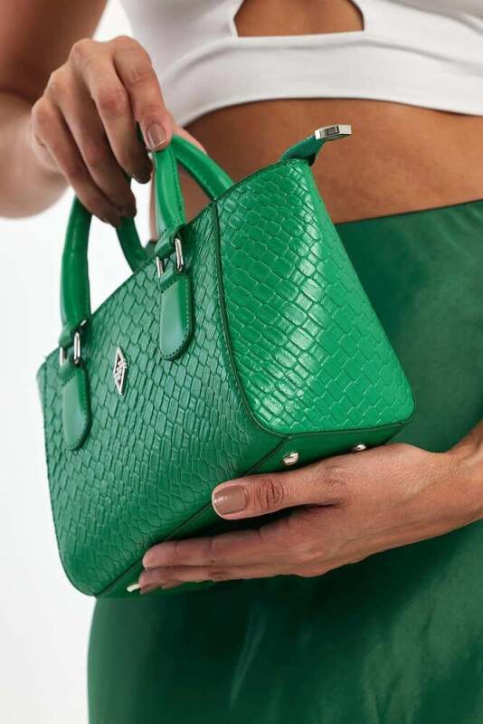 Favor Çimen Yeşili Kadın El Çantası - 7