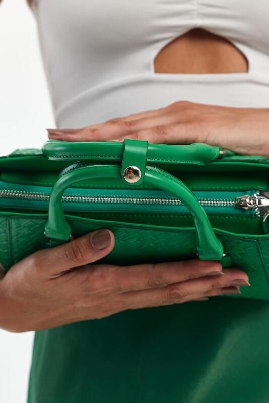 Favor Çimen Yeşili Kadın El Çantası - 9
