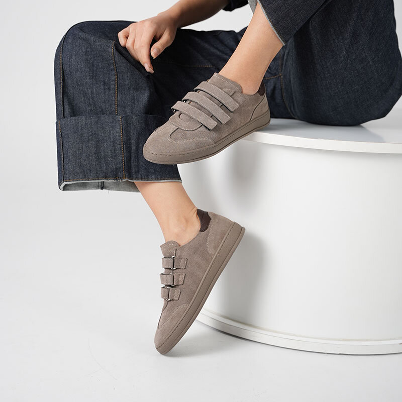 Faye Vizon Süet Kadın Cırtlı Sneaker - 3