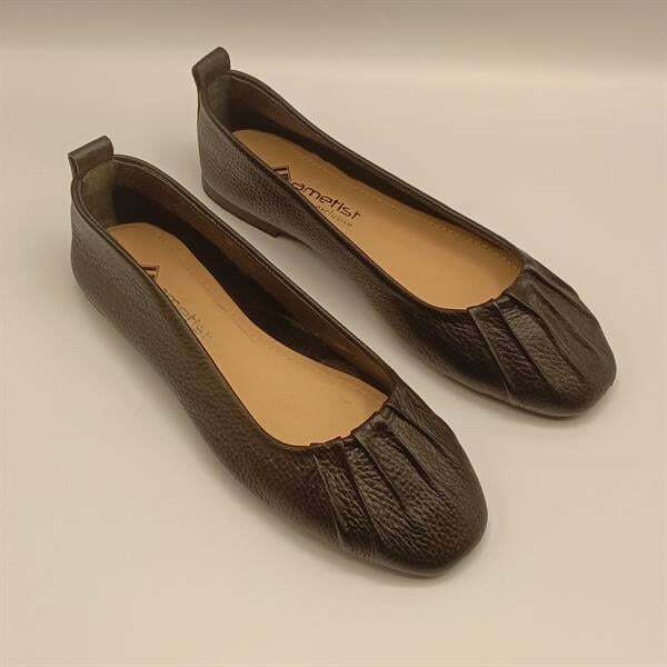 Gale Siyah Deri Babet - 2