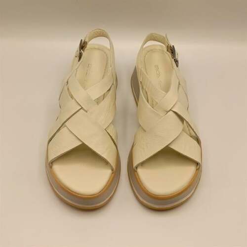 Garda Krem Deri Dolgu Topuk Sandalet - 3