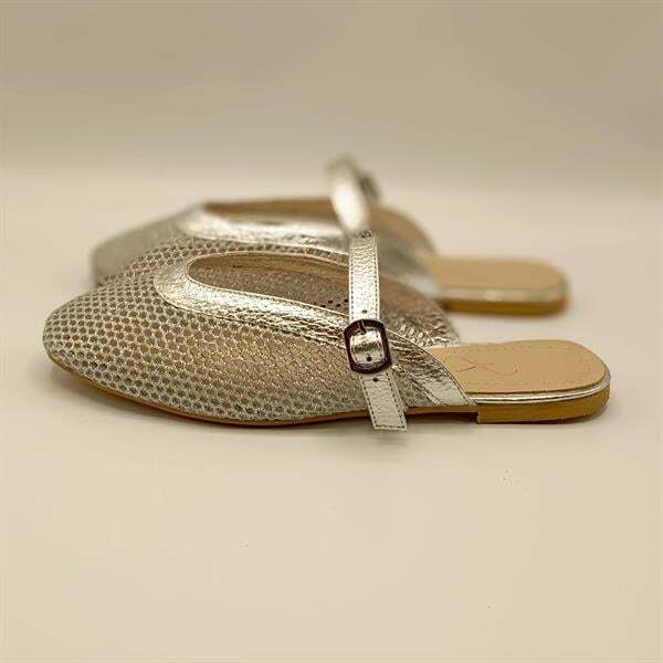 Gina File Gümüş Terlik - 1