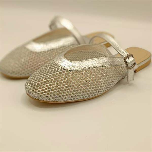 Gina File Gümüş Terlik - 2