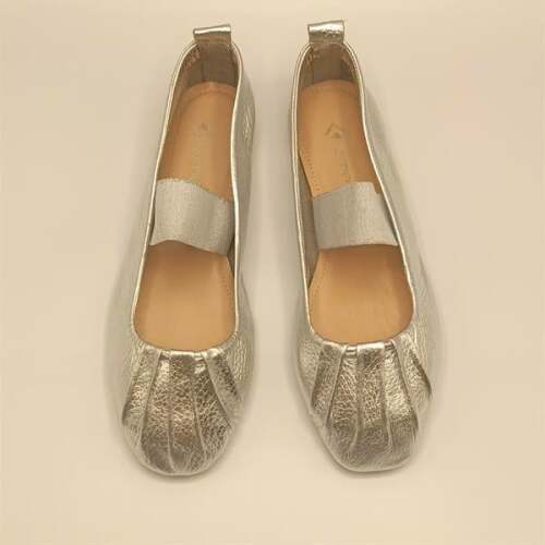 Hazal Gümüş Deri Babet - 3