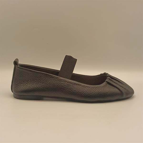 Hazal Siyah Deri Babet - 1