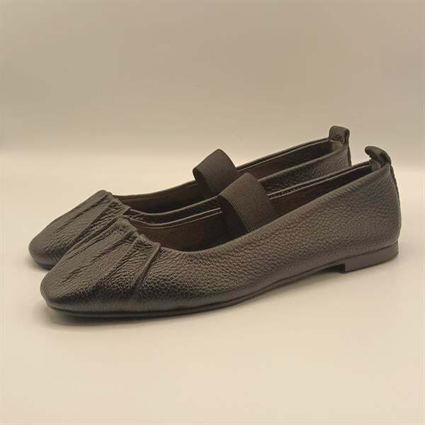 Hazal Siyah Deri Babet - 4