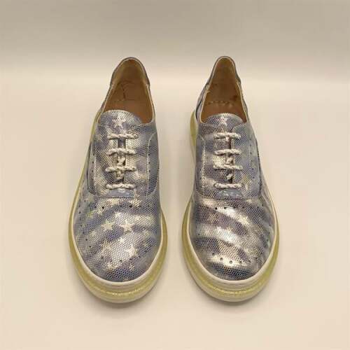 Jenny Mavi Deri Yıldız Desenli Kadın Sneaker - 3