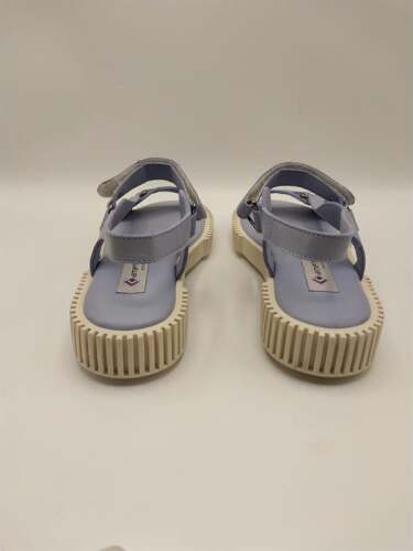 Juana Mavi Gerçek Deri Sandalet – Rahat ve Şık Kadın Sandalet - 3