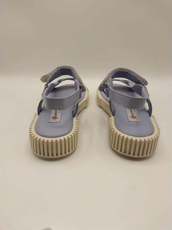 Juana Mavi Gerçek Deri Sandalet – Rahat ve Şık Kadın Sandalet - 3